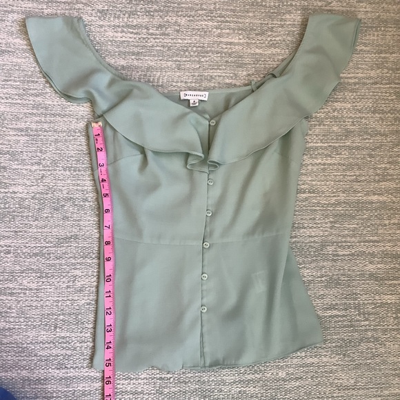 Mint Green Blouse - Picture 8 of 9